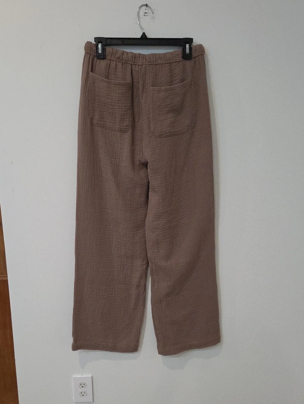 Splendid Kit Gauze Palazzo Pants NWT Medium Taupe